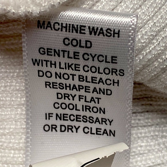 Cable & Gage Spaghetti Strap White Sweater size L - Picture 5 of 5